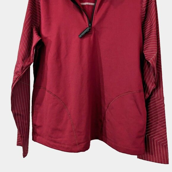 AVIA Womens Activewear Reflective Stripe 1/4 Zip Performance Jacket Pull… - Picture 4 of 12
